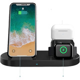 Base De Carregamento Indução 3 Em 1 Para iPhone Watch Airpod