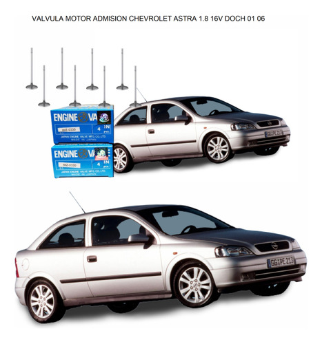 Valvula Motor Admision Chevrolet Astra 1.8 16v Doch 01 06 Foto 3