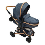 Coche Tipo Moisés Para Bebe  Cubre Pies Mango Graduable 