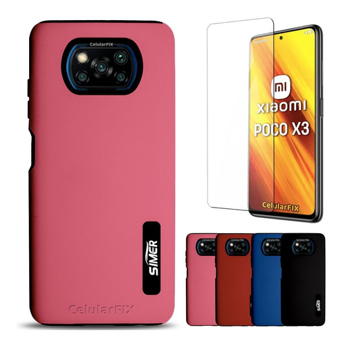 Funda Protector P/ Poco X3 / X3 Pro, New Case + Mica Cristal