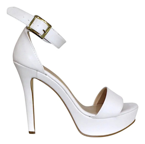 Zapatilla Liz Guerrero Blanco Novias Altura 12.5cm