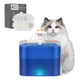 Bebedero Fuente Gatos Perros Agua Fresca Luz 2 Lt + Filtros