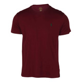 Polo Ralph Lauren Cls Polera De Cuello Redondo, Vino Clásico