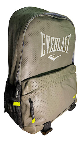 Mochila Escolar Everlast Reforzada Porta Notebook Gris 14lt