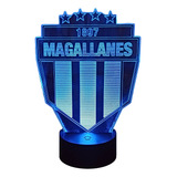 Insignia Deportes Magallanes En Lampara 3d 7 Colores Led 