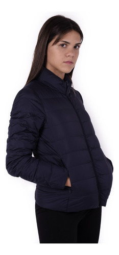 Campera Uniqlo Original Mujer Azul Navy 