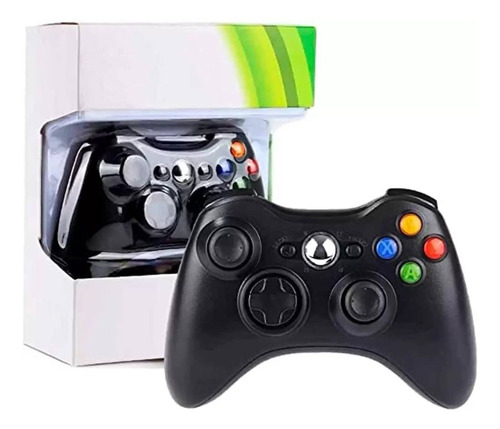 Controle Compativel Para Xbox 360 Sem Fio Preto - Maxmídia