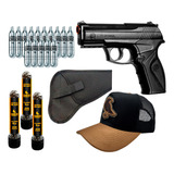 Rossi C11 Airgun 6.0mm + Kit Recargas + Coldre + Boné Corvo