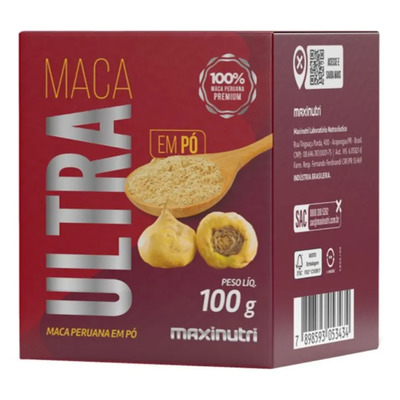 Maca Ultra Em Po 100g Maxinutri Maca Peruana Em Po Sabor Neutro | Parcelamento sem juros