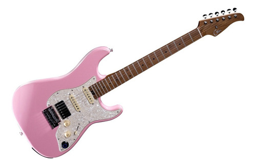 S801 Guitarra Inteligente Maple C/ Controlador Mooer Mx Msi Color Rosa Material Del Diapasón Arce Orientación De La Mano Diestro