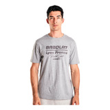 Remera Hombre Tenis Padel Babolat Logo Drive Gris