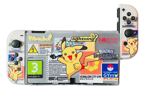 Nintendo Switch Oled Protector Pokémon Pikachu Joy Con Niños