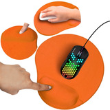 Mousepad Slim Company Tapete Ergonomico De Gel Antideslizante Raton Con Reposa Muñeca Naranja
