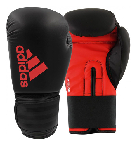 Luva De Boxe adidas Hybrid 50 Preto/vermelho