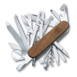 Cortaplumas Victorinox Swiss Champ Wood 29 Usos Navaja Color Madera