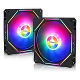 Ventilador Led Rgb De 120 Mm Para Pc, Ultra Silencioso Y