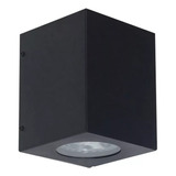 Aplique Exterior Bidireccional Negro Apto Ar111 Led Gu10