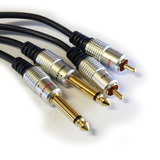 Cable Audio 2 Plug X 2 Rca  10 Metros. Puresonic. Todovision