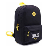 Mochila Everlast 16 Pulgadas 27209 Color Negro Y Amarillo