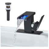 Kyatinsal Grifo De Lavabo De Baño Con Luz Led Para 1 Aguje.