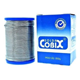 Fio De Solda Estanho Com Fluxo 250g 1mm Cobix Caixa Azul