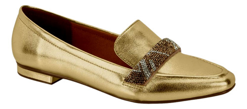 Sapato Mocassim Mulher Strass Dourado Vizzano 1351.107