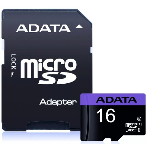 Tarjeta De Memoria Micro Sd 16gb C10 Uhs-i Adata