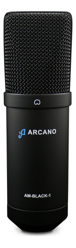 Microfone Arcano Am-black-1 Condensador Cardioide Cor Preto