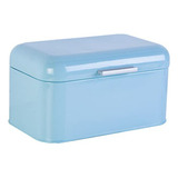 Caja Almacenamiento Refrigerador Vintage Metal Azul