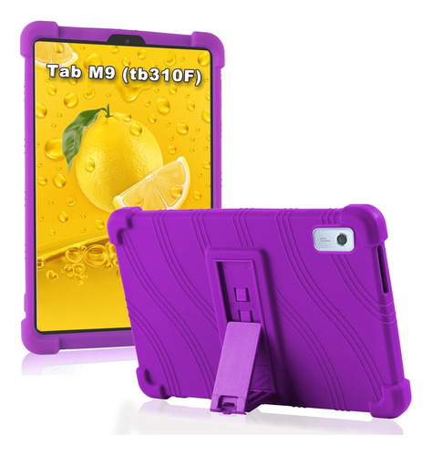 Funda Infantil Reforzada Violeta Para Lenovo Tab M9