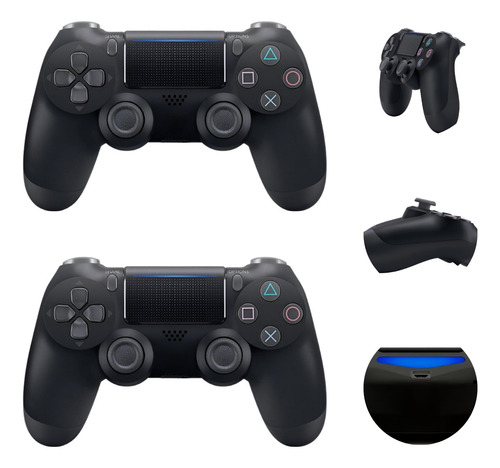 Kit 2 Controle Sem Fio Compatível Ps4 Game Pass Tv Samsung