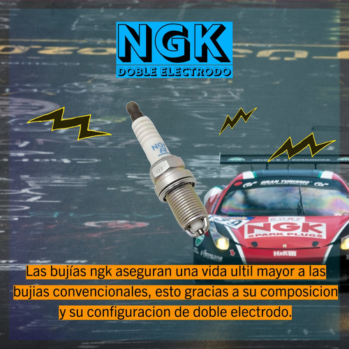 Bujias Ngk X4 2 Electrodos Bkr6ek Mazda Mx5 1.6 Miata Aa 19 Foto 6