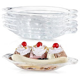 6 Unidades De Platillos Banana Split, Cuencos De Helado...