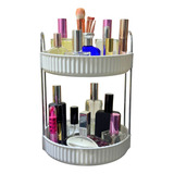 Organizador De Maquiagem Perfume Creme Multiuso 2 Andar