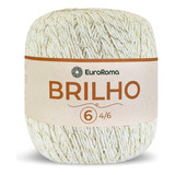 Barbante Euroroma Brilho - N°6 400g Ouro/prata - 406 Metros