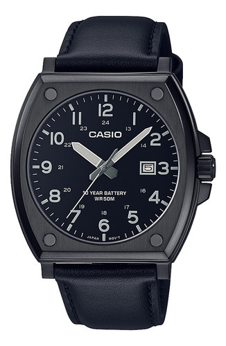 Reloj Hombre Casio Mtp-e715l-1avdf Core Mens Color De La Correa Negro Color Del Bisel Negro Color Del Fondo Negro