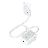 Extensión Eléctrica Plano, Tessan Regleta Multicontacto Usb