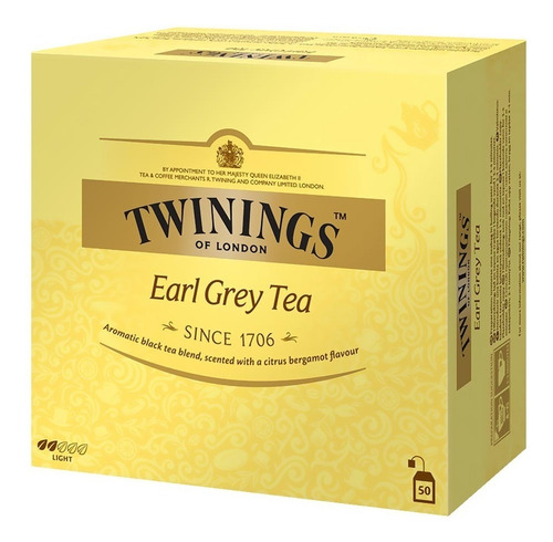 Twinings Té Earl Grey ( Etiqueta Amarilla ) X 50 Bolsitas