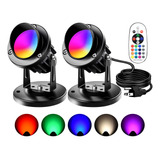 Fzwle Outdoor Spotlights 9w Rgb Led Spot Lights With Remote.
