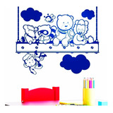 Vinilo Adhesivo Decorativo Pared Infantil Animales 55x68cms