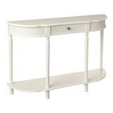 Frenchi Home Furnishing Console Sofa Table Con Cajon Blanco