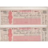 2 Antiguos Cheques Banco Frances Del Rio De La Plata 1948