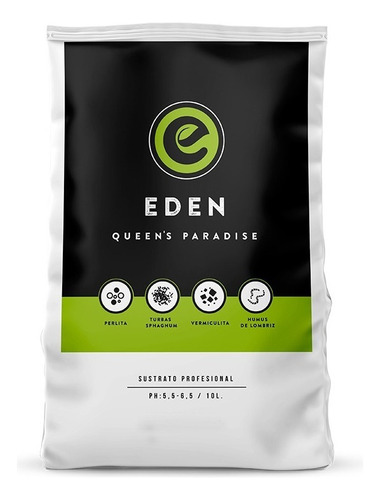 Sustrato Profesional Eden 10 Litros Tierra Fértil Cultivo