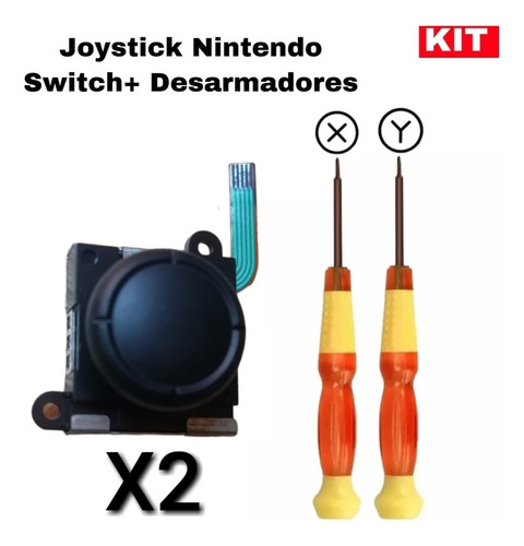 2 X Joystick Nintendo Switch Para Joycon + Desarmador