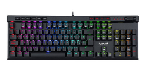 Teclado Gamer Redragon Vata Pro K580 Rgb Switch Brown Españo