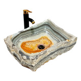 Lavabo Ovalín Exclusivo Artesanal Piedra Semipreciosa Ónix