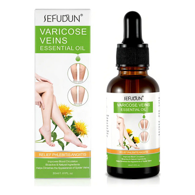 Aceite Natural Venas Varicosas Apoyo Hinchazón Ardor