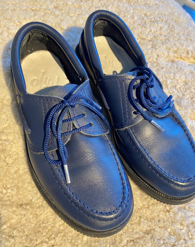 Zapato Niño Con Cordones- Oh Lala! Azul - T30-