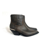 Botas Texanas Cortas T38 Marron Gastado Ricky Sarkany Nuevas