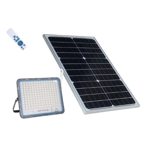 Reflector Solar Led 200w + Control Remoto +sensor Movimiento